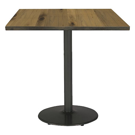 Square 42 W, 42 L, 41 H, Wood Top, Natural MPN:T42SQ-B1922BK-38-LFT-NA
