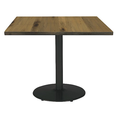 Square 42 W, 42 L, 29 H, Wood Top, Natural MPN:T42SQ-B1922BK-LFT-NA