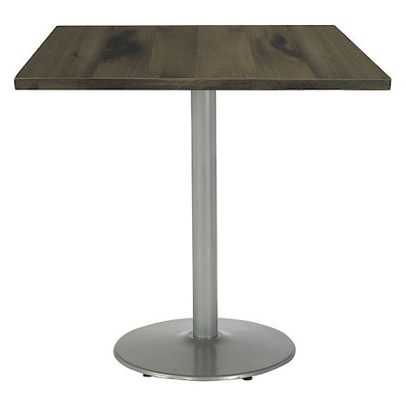 Square 42 L, 42 W, 41 H, Wood Top, Barnwood MPN:T42SQ-B1922SL-38-LFT-BN