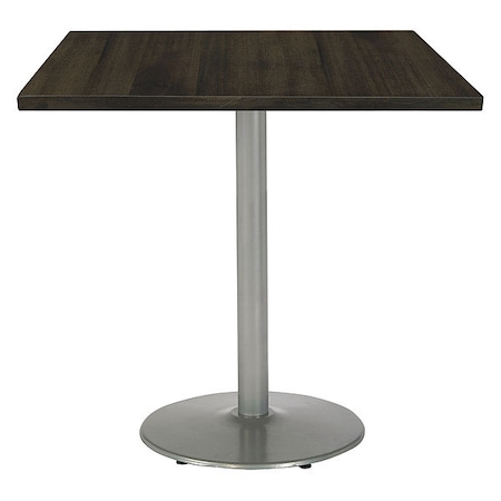Square 42 W, 42 L, 41 H, Wood Top, Espresso MPN:T42SQ-B1922SL-38-LFT-ES