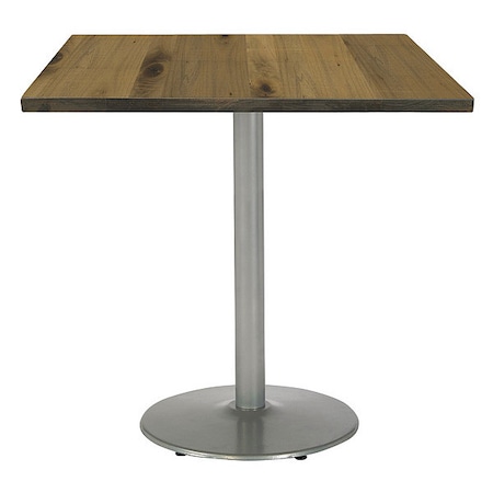 Square 42 W, 42 L, 41 H, Wood Top, Natural MPN:T42SQ-B1922SL-38-LFT-NA