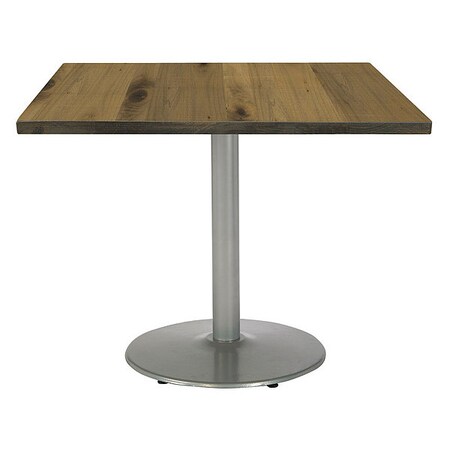 Square 42 W, 42 L, 29 H, Wood Top, Natural MPN:T42SQ-B1922SL-LFT-NA