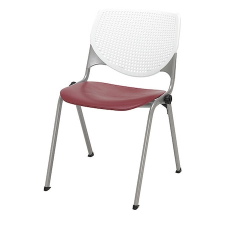 Poly Stack Chair, Burgundy Seat MPN:2300-BP08-SP07