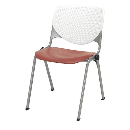 Poly Stack Chair, Coral Seat MPN:2300-BP08-SP41