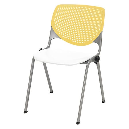Poly Stack Chair, Yellow Back MPN:2300-BP12-SP08
