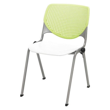 Poly Stack Chair, Lime Gn Back MPN:2300-BP14-SP08