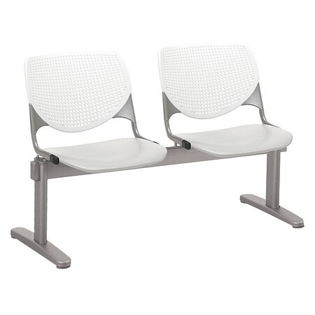Kool Beam Seat Beam Seating, Gray Back, 47 in W 22 in L 31 in H, Polypropylene Seat MPN:2300BEAM2-BP08-SP13