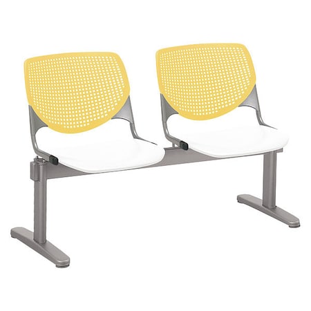 Kool Beam Seat Beam Seating, 47 in W 22 in L 31 in H, Polypropylene Seat MPN:2300BEAM2-BP12-SP08