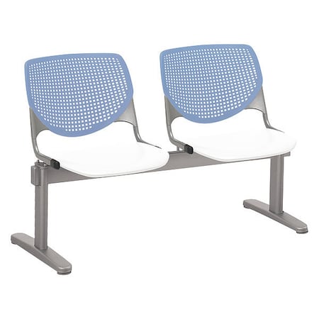Kool Beam Seat Beam Seating, Blue Back, 47 in W 22 in L 31 in H MPN:2300BEAM2-BP20-SP08