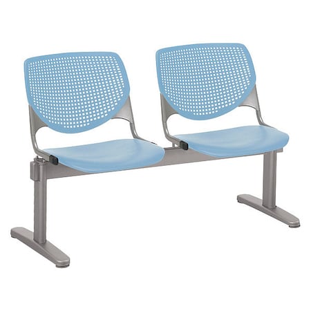 Kool Beam Seat Beam Seating, Blue Back, 47 in W 22” L 31” H, Polypropylene Seat MPN:2300BEAM2-P35