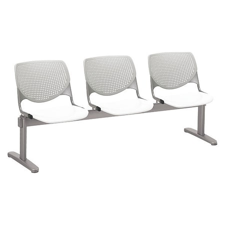 Kool Beam Seat Beam Seating, Gray Back, 71 in W 22