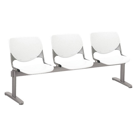 Kool Beam Seat Beam Seating, White Back, 71 in W 22