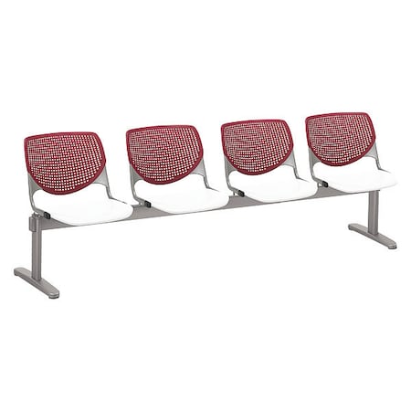 Kool Beam Seat Beam Seating, Tan Back, 95 in W 22