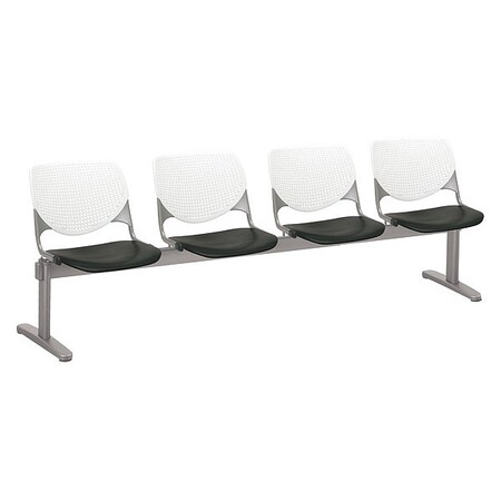Kool Beam Seat Beam Seating, Black Back, 95 in W 22