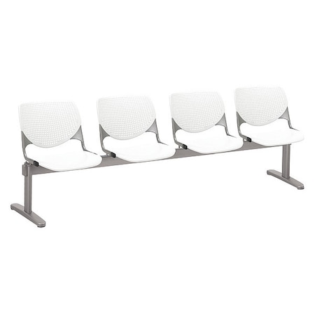 Kool Beam Seat Beam Seating, White Back, 95 in W 22