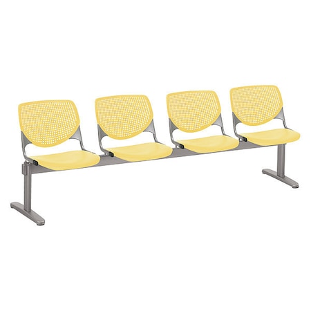 Kool Beam Seat Beam Seating, Tan Back, 95 in W 22