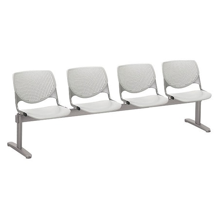 Kool Beam Seat Beam Seating, Gray Back, 95 in W 22