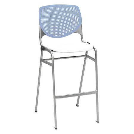 Poly Stack Barstool, Peri Blue Back MPN:BR2300-BP20-SP08