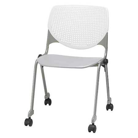 Poly Stack Chair, Light Grey Seat MPN:CS2300-BP08-SP13