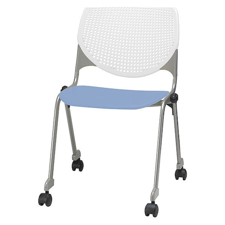 Poly Stack Chair, Peri Blue Seat MPN:CS2300-BP08-SP20