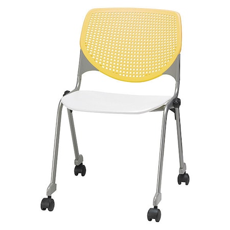 Poly Stack Chair, Yellow Back MPN:CS2300-BP12-SP08