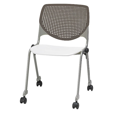 Poly Stack Chair, Brwnstne Back MPN:CS2300-BP18-SP08
