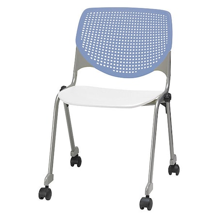 Poly Stack Chair, Peri Blue Back MPN:CS2300-BP20-SP08