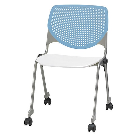Poly Stack Chair, Sky Blue Back MPN:CS2300-BP35-SP08