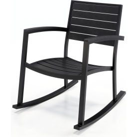 KFI Studios Eveleen Indoor & Outdoor Rocking Chair Black RK5601-BK-BK