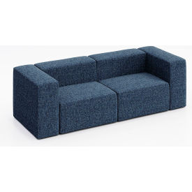 KFI Studios Conversa 2 Person Sofa Connelly Blue Jay Fabric 8000-48RC/48LC-Connelly-BlueJay