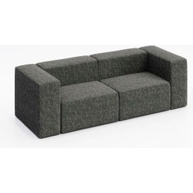 KFI Studios Conversa 2 Person Sofa Connelly Owl Fabric 8000-48RC/48LC-Connelly-Owl