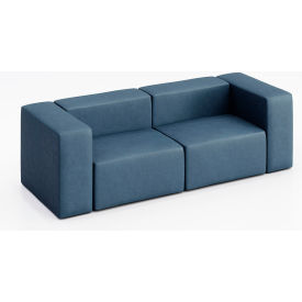 KFI Studios Conversa 2 Person Sofa Dillon Ocean Vinyl 8000-48RC/48LC-Dillon-Ocean