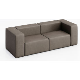 KFI Studios Conversa 2 Person Sofa Dillon Storm Vinyl 8000-48RC/48LC-Dillon-Storm