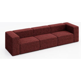 KFI Studios Conversa 3 Person Sofa Connelly Firefinch Fabric 8000-SET1-Connelly-Firefinch