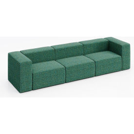 KFI Studios Conversa 3 Person Sofa Connelly Peacock Fabric 8000-SET1-Connelly-Peacock