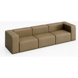 KFI Studios Conversa 3 Person Sofa Dillon Safari Vinyl 8000-SET1-Dillon-Safari