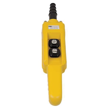 PendantCntrlStation, DeadEnd, 2Buttn, Ylw MPN:CPE02-D00-000A