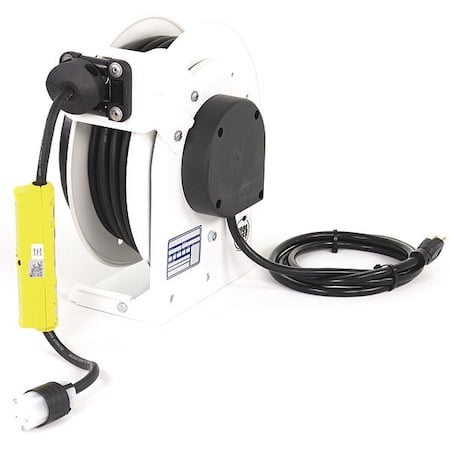 Cord Reel, 12 AWG, White Reel Color, 25 ft Length MPN:RTAG3LW-WC515-J12F