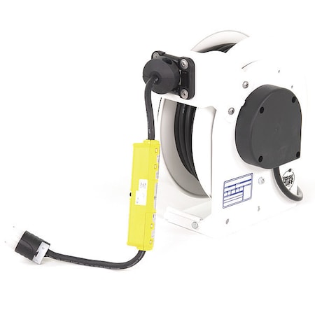 Cord Reel, NEMA 5-15P, 12 AWG, White Reel Color, 35 ft Length MPN:RTAG3LW-WCL515-J12H