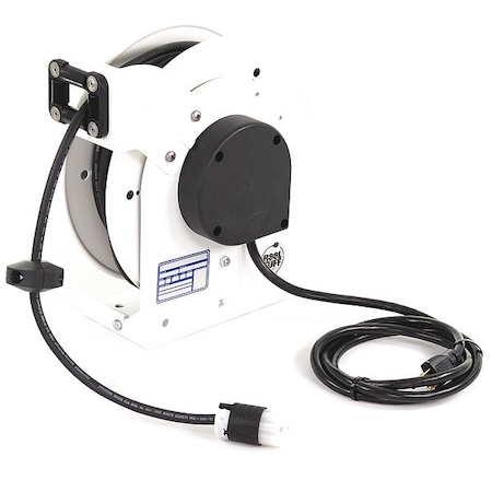 Cord Reel, NEMA 5-15P, 12 AWG, White Reel Color, 25 ft Length MPN:RTAN3LW-WC515-J12F