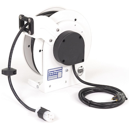 Cord Reel, NEMA 5-20P, 12 AWG, White Reel Color, 25 ft Length MPN:RTAN3LW-WC520-J12F