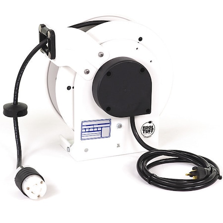 Cord Reel, NEMA 5-20P, 12 AWG, White Reel Color, 35 ft Length MPN:RTAN3LW-WCL520-J12H