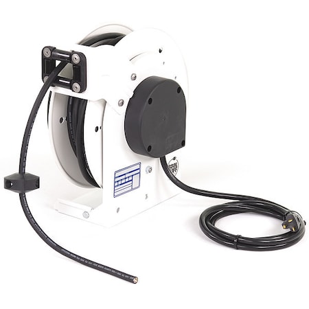 Cord Reel, NEMA 5-20P, 12 AWG, White Reel Color, 35 ft Length MPN:RTAN3LW-WW-J12H
