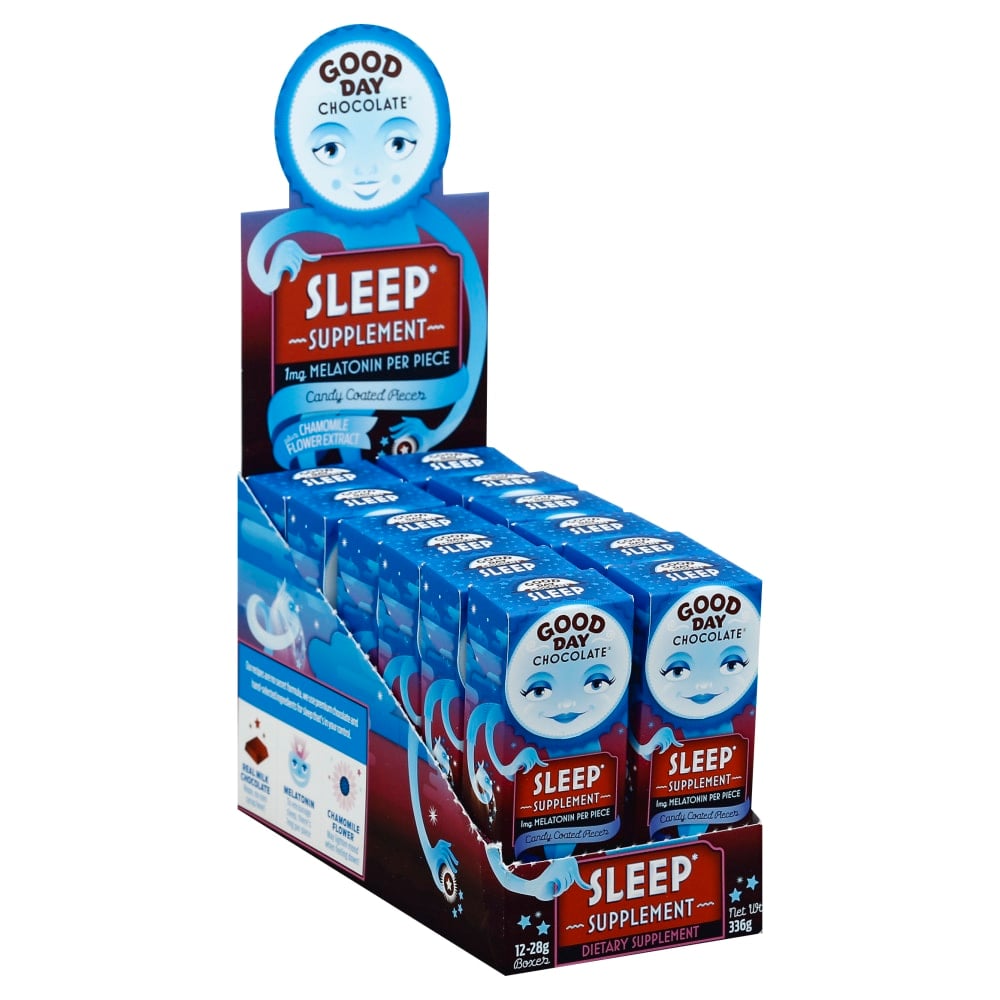 Good Day Chocolate Supplements, Sleep Milk Chocolate, .99 oz, Total Qty 12 MPN:GDC404