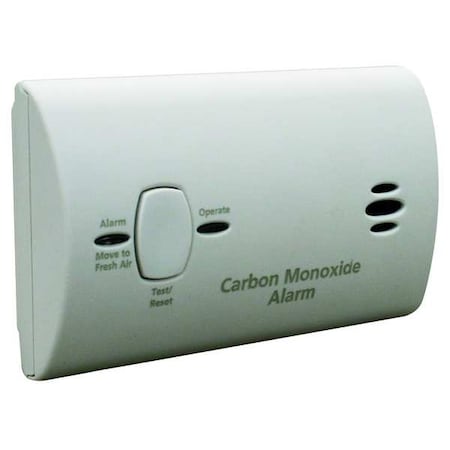 Carbon Monoxide Alarm, 85 dB at 10 ft, (2) AA Batteries, Electrochemical Battery Backup: Yes MPN:9C05-LP2