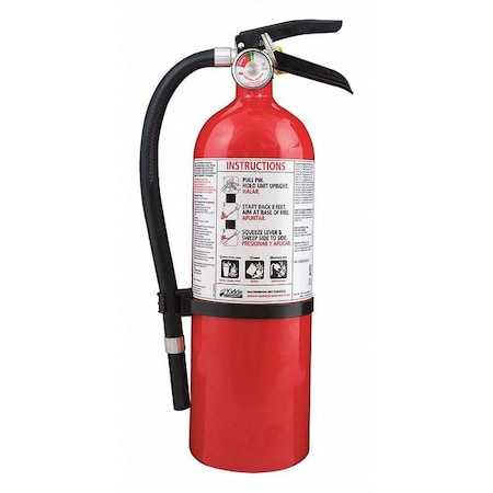 Fire Extinguisher, 5.5 lb Capacity, Class ABC, UL Rating3A:40B:C, Monoammonium Phosphate MPN:FX340SC