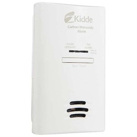 Carbon Monoxide Alarm, 85 dB at 10 ft, (2) AA Batteries, 120V AC, Electrochemical MPN:KN-COB-DP2