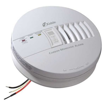 Carbon Monoxide Alarm, 85 dB at 10 ft, 120V AC, 9V, Electrochemical Battery Backup: Yes MPN:KN-COB-IC