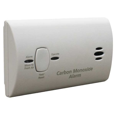 Carbon Monoxide Alarm, 85 dB at 10 ft, (2) AA Batteries, Electrochemical Battery Backup: Yes MPN:KN-COB-LP2