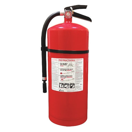 Fire Extinguisher, Class ABC, UL Rating 6A:80B:C, Rechargeable, 20 lb capacity, 20 ft Range MPN:PRO-20MP-1